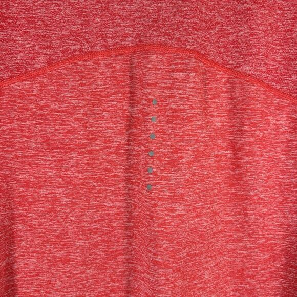 Nike Running Sweater Women's Medium Heathered Red 1/4 Zip Turtleneck Pullover - Picture 7 of 9
